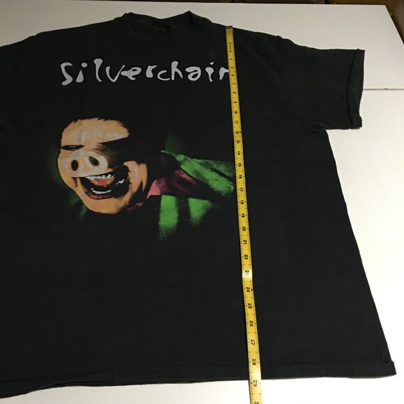 Silverchair Frogstomp Tour T-Shirt XL Faded Black Pig man Brockum Modern - Picture 6 of 6
